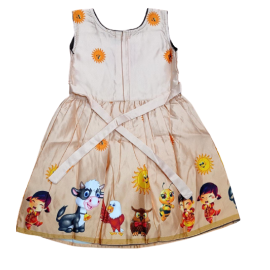 Girl frock silk material ( 4 to 10 year )